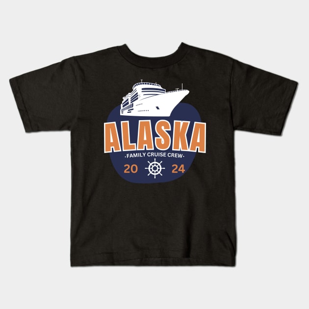 Alaska Cruise Together  2024 Kids T-Shirt by TreSiameseTee